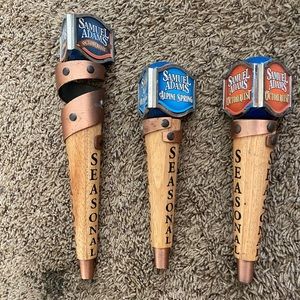 Beer taps (set of 3) Samuel Adams Seasonal